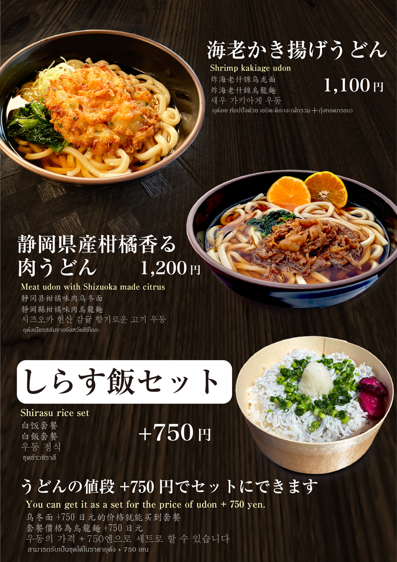 かつらぎ茶寮 うどんセット